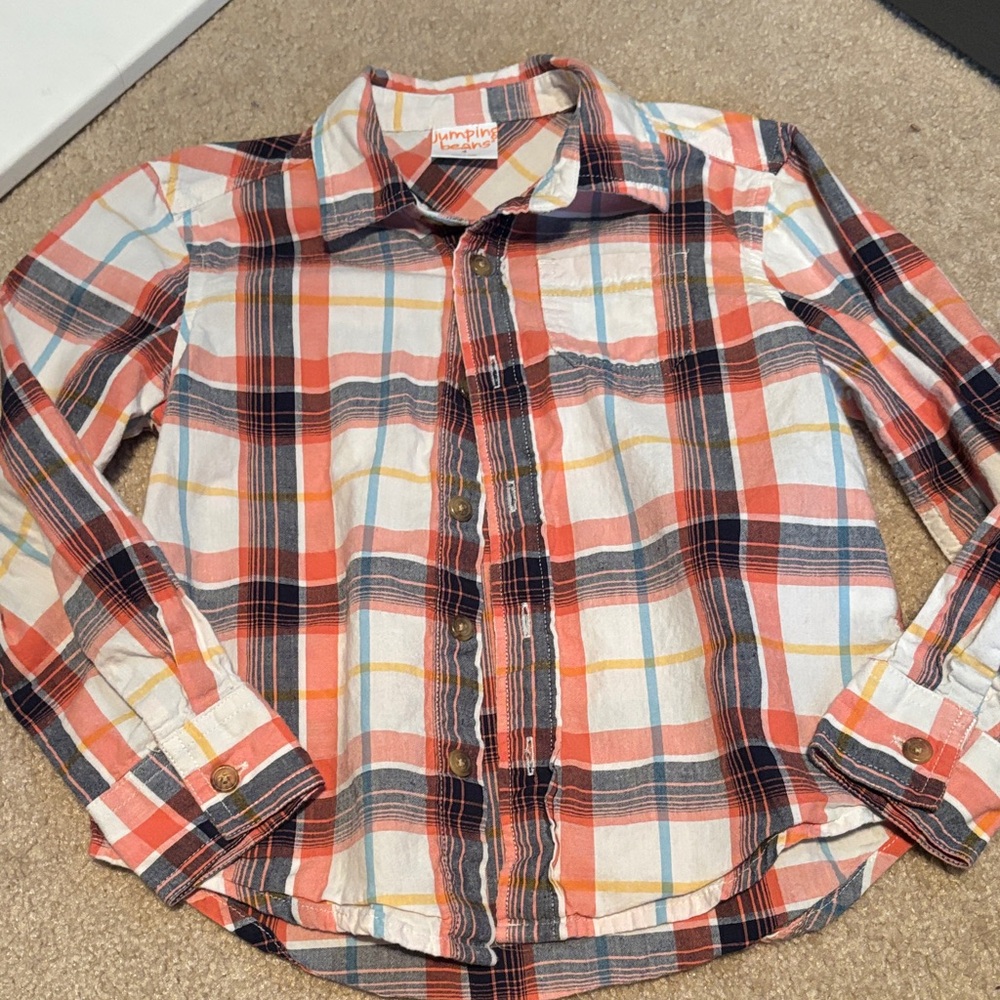 🌈4/$25🌈 Jumping Beans Vibrant Plaid Shirt